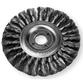 Brosse circulaire tressée à poils torsadés, diamètre 150 H30